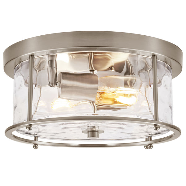 Arvine flush mount light, Nickel