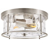 Arvine flush mount light, Nickel