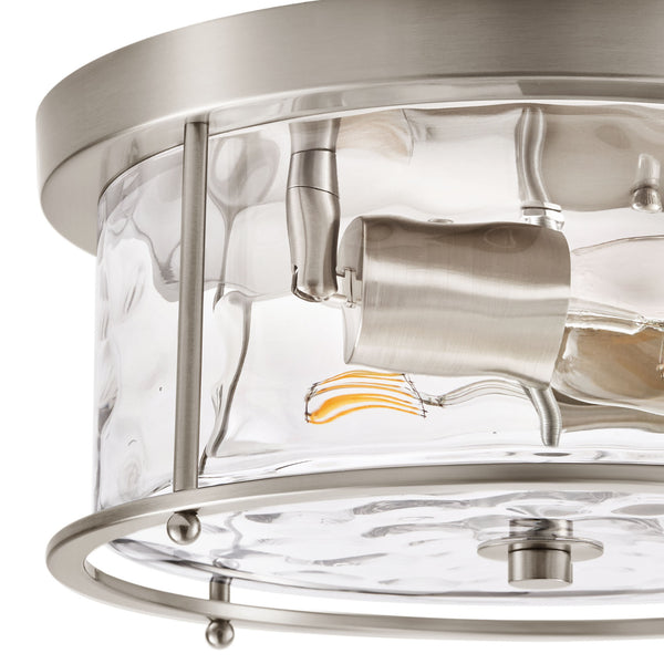 Arvine flush mount light, Nickel