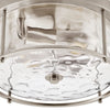 Arvine flush mount light, Nickel
