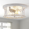 Arvine flush mount light, White