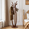 Asgat Coat Rack in Brown Rubberwood
