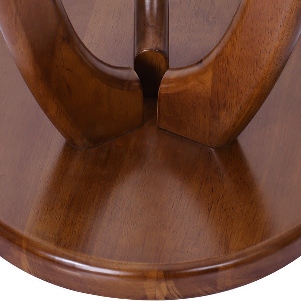 Asgat Coat Rack in Brown Rubberwood