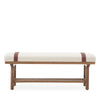 Babian bench, Cream Glera Velvet