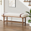 Babian bench, Cream Glera Velvet
