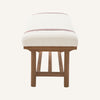 Babian bench, Cream Glera Velvet