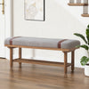 Babian bench, Gray Glera Velvet