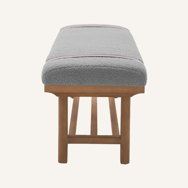 Babian bench, Gray Glera Velvet