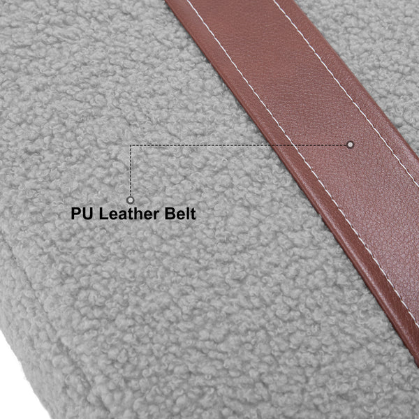 Babian Bench in Gray Glera Velve