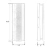 Bakator outdoor wall light 18 inch dimensions