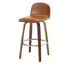 Barocca bar stool, Brown Rebo Leather/Bar Height