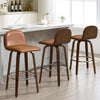 Barocca bar stool, Brown Rebo Leather/Bar Height