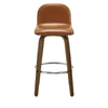 Barocca bar stool, Brown Rebo Leather/Bar Height