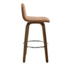 Barocca bar stool, Brown Rebo Leather/Bar Height