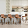 Barocca bar stool, Brown Rebo Leather/Counter Height