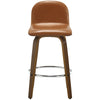 Barocca bar stool, Brown Rebo Leather/Counter Height