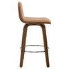 Barocca bar stool, Brown Rebo Leather/Counter Height