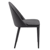 Blonde dining chair, Gray Pais Leather