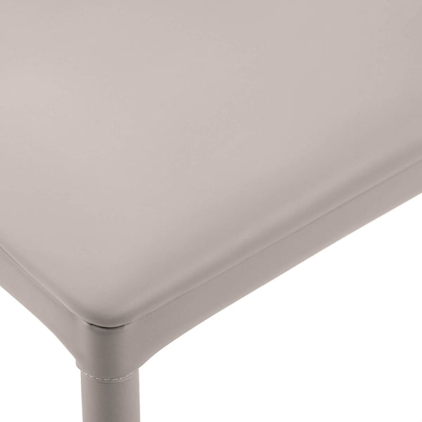 Blonde dining chair, Ivory Pais Leather