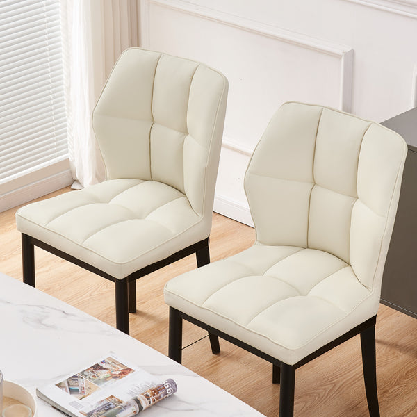 Bock Lager dining chair, Beige Aledo Leather