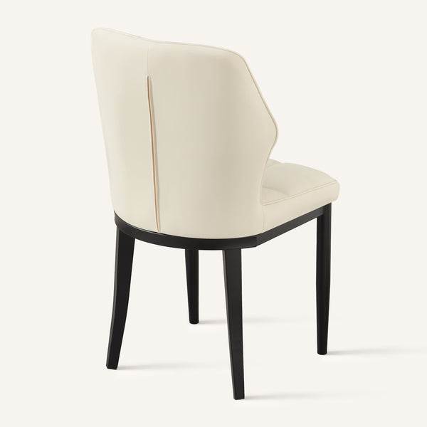 Bock Lager dining chair, Beige Aledo Leather