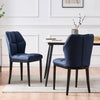Bock Lager dining chair, Blue Ervi Leather