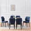 Bock Lager dining chair, Blue Ervi Leather