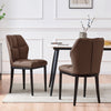Bock Lager dining chair, Brown Aledo Leather