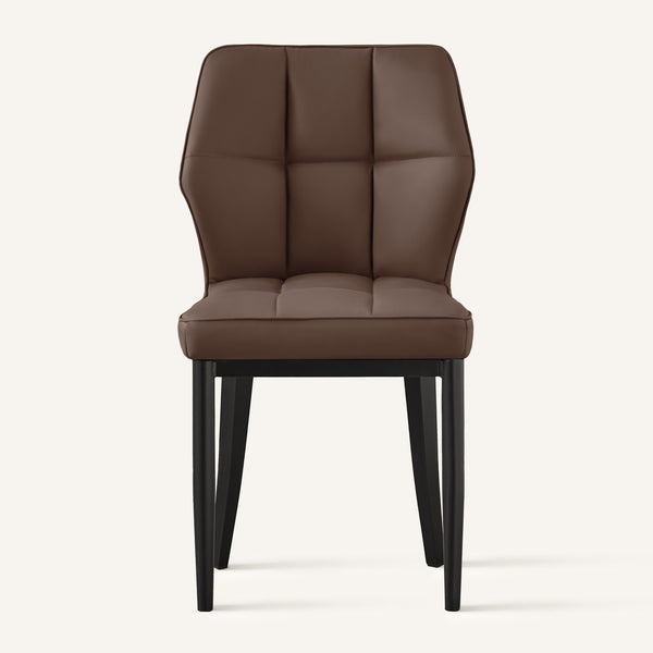 Bock Lager dining chair, Brown Aledo Leather