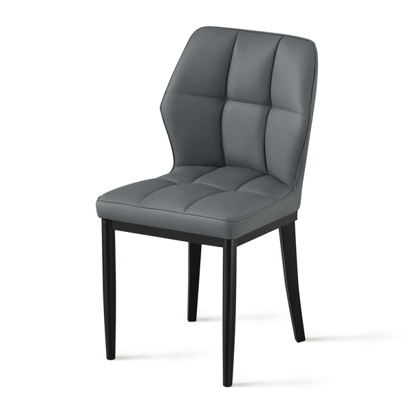 Bock Lager dining chair, Gray Aledo Leather