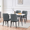 Bock Lager dining chair, Gray Aledo Leather