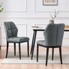 Bock Lager dining chair, Gray Aledo Leather