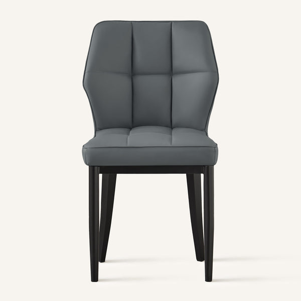 Bock Lager dining chair, Gray Aledo Leather