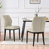 Bock Lager dining chair, Ivory Aledo Leather