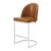 Bonarda bar stool, Brown Mara Leather