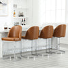 Bonarda bar stool, Brown Mara Leather