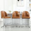 Bonarda bar stool, Brown Mara Leather
