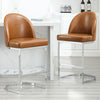Bonarda bar stool, Brown Mara Leather