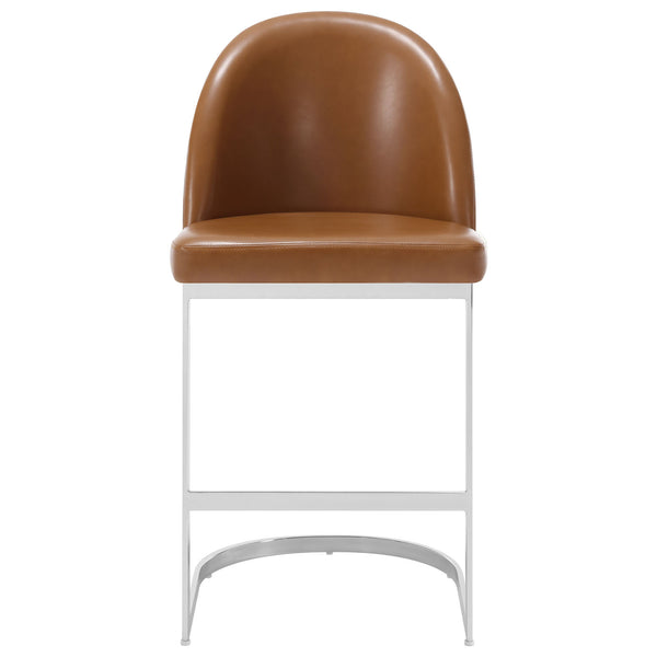 Bonarda bar stool, Brown Mara Leather