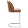 Bonarda bar stool, Brown Mara Leather