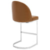 Bonarda bar stool, Brown Mara Leather