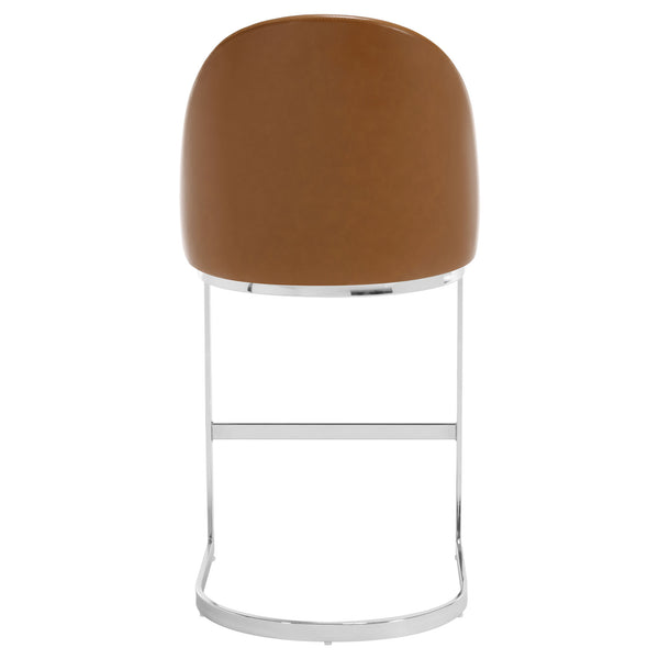 Bonarda bar stool, Brown Mara Leather