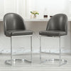 Bonarda bar stool, Gray Rebo Leather