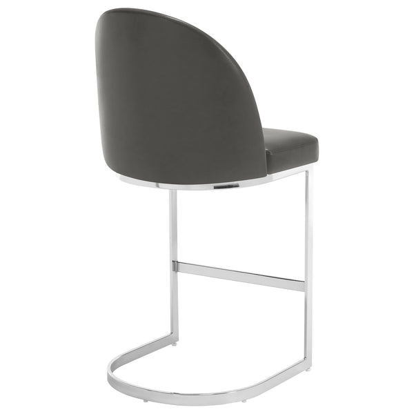 Bonarda bar stool, Gray Rebo Leather
