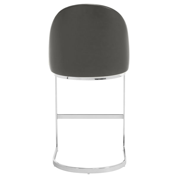 Bonarda bar stool, Gray Rebo Leather