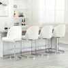 Bonarda bar stool, White Rebo Leather
