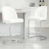 Bonarda bar stool, White Rebo Leather