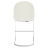 Bonarda bar stool, White Rebo Leather