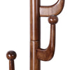 Cactus Coat Rack in Brown Rubberwood