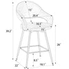 Caladoc bar stool dimensions